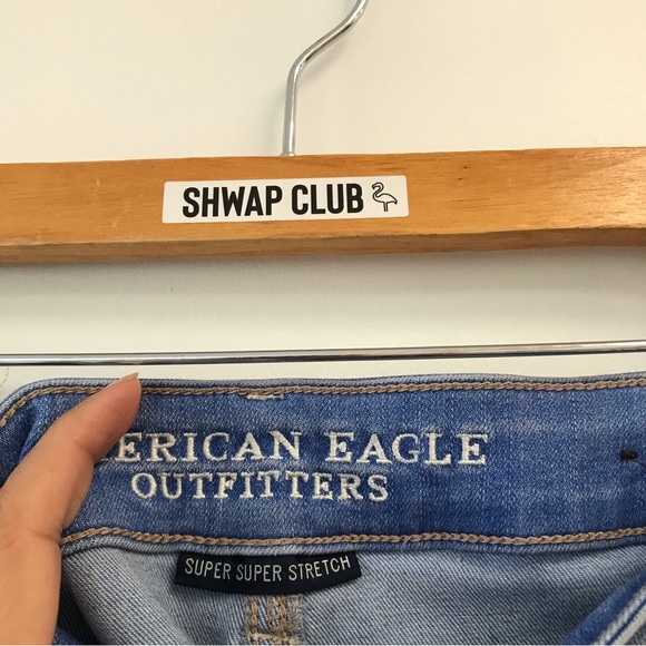 AMERICAN EAGLE OUTFITTERS jegging super super stretch blue jeans - Picture 4 of 5